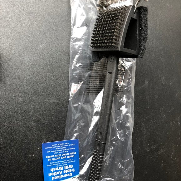 Mr Bar-B-Q Oversized Triple Action BBQ Grill Brush #507325 - Picture 3 of 4